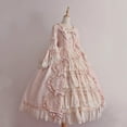 thumbnail image 1 of Vintage Dress Womens Elegant Princess Dress with Vintage Court Style Floor-Length Lace Dress Long Sleeve, 1 of 5