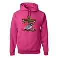 thumbnail image 1 of Vintage Driven By The Spirit Christian Verse Inspirational/Christian Unisex Graphic Hoodie Sweatshirt, Fuschia, Medium, 1 of 3