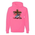 thumbnail image 1 of Vintage Driven By The Spirit Christian Verse Inspirational/Christian Unisex Graphic Hoodie Sweatshirt, Neon Pink, X-Large, 1 of 3