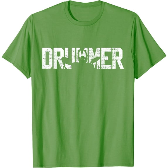 Vintage Drummer Drumsticks Drumset Softstyle Unisex T-Shirt,Lime Color,Size 4T