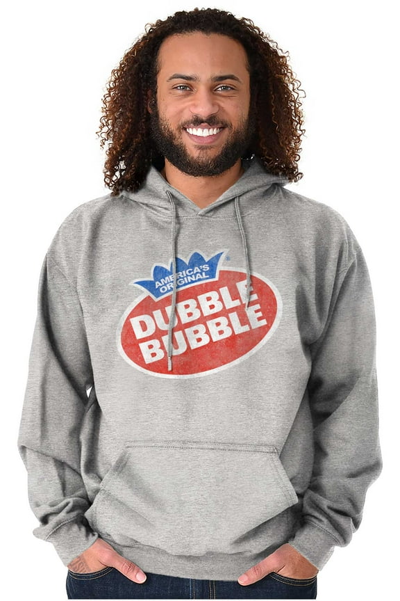 Vintage Dubble Bubble Gum Double Logo Hoodie Sweatshirt Women Men Brisco Brands S