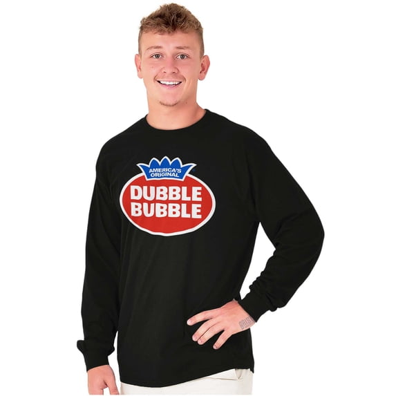 Vintage Dubble Bubble Gum Double Logo Long Sleeve TShirt Men Women Brisco Brands L