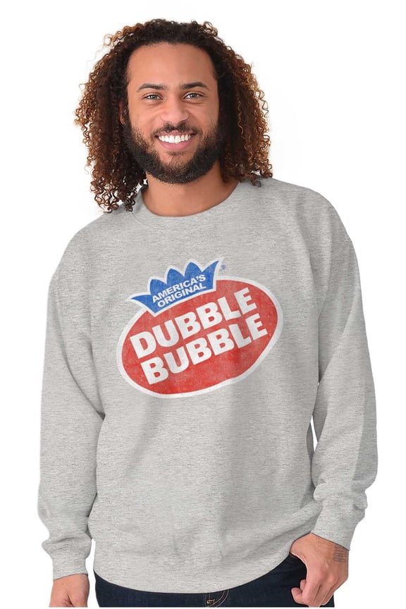 Vintage Dubble Bubble Gum Double Logo Sweatshirt for Men or Women Brisco Brands S