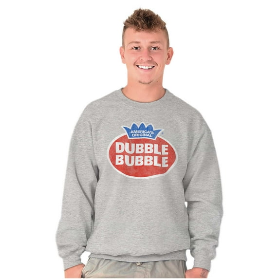 Vintage Dubble Bubble Gum Double Logo Sweatshirt for Men or Women Brisco Brands S