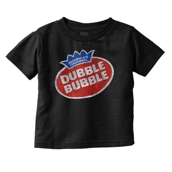 Vintage Dubble Bubble Gum Double Logo Toddler Boy Girl T Shirt Infant Toddler Brisco Brands 12M