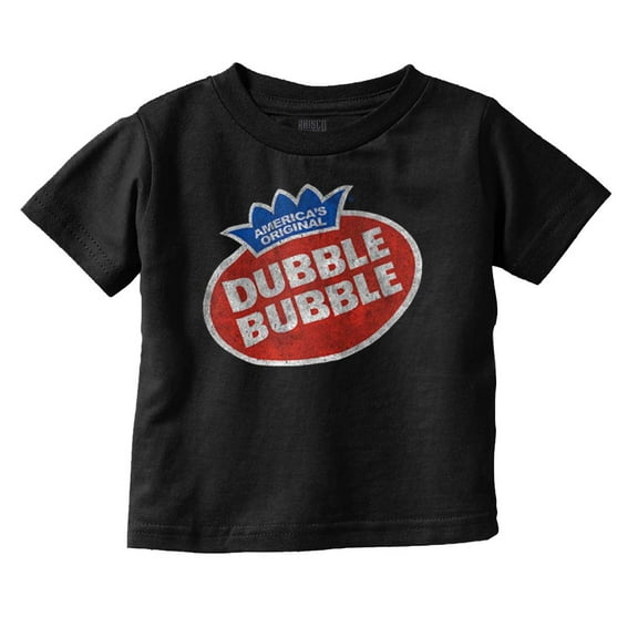 Vintage Dubble Bubble Gum Double Logo Toddler Boy Girl T Shirt Infant Toddler Brisco Brands 12M