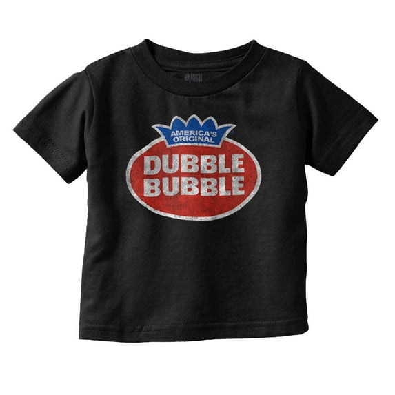 Vintage Dubble Bubble Gum Double Logo Toddler Boy Girl T Shirt Infant Toddler Brisco Brands 24M