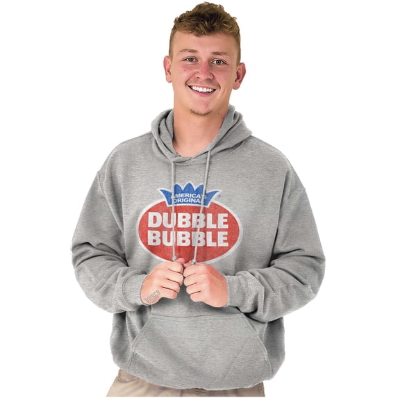 Vintage Dubble Bubble Gum Double Logo Unisex Plus Size Hoodie Brisco Brands 3X