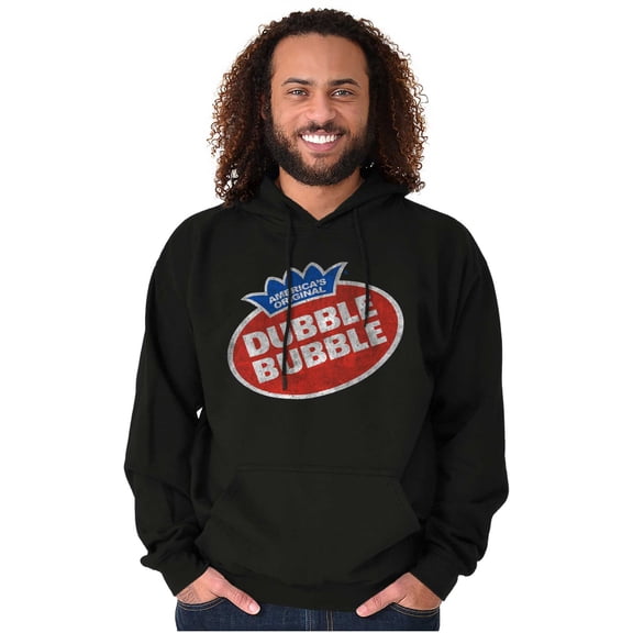 Vintage Dubble Bubble Gum Double Logo Unisex Plus Size Hoodie Brisco Brands 3X
