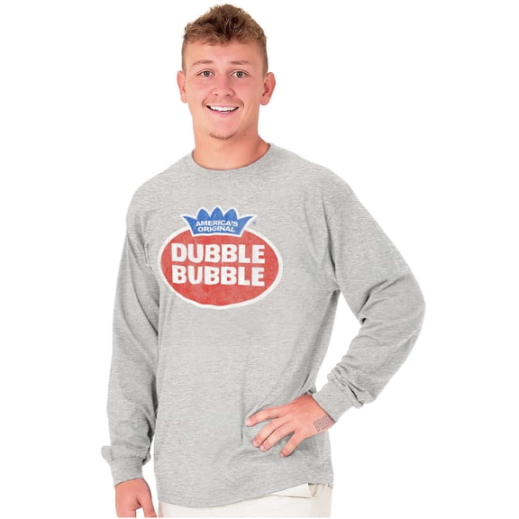 Vintage Dubble Bubble Gum Double Logo Unisex Plus Size Long Sleeve Shirt Brisco Brands 3X