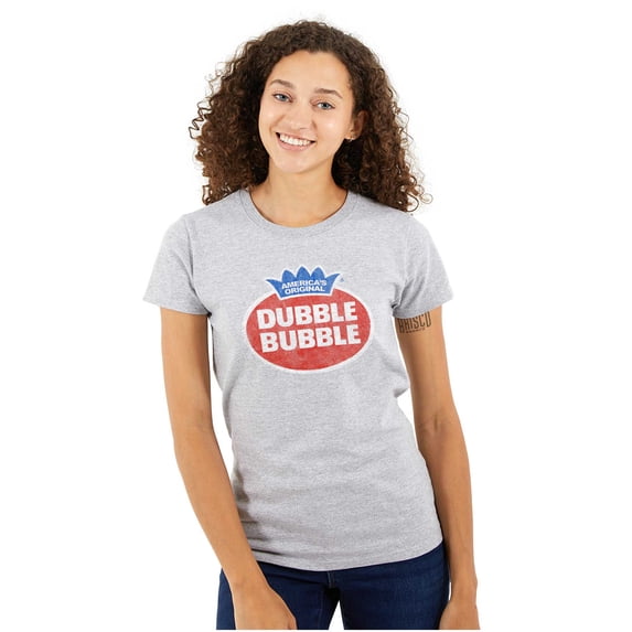 Vintage Dubble Bubble Gum Double Logo Women's Plus Size Shirt Brisco Brands 2X