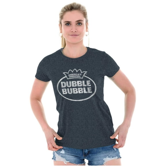 Vintage Dubble Bubble Original Logo Women's T Shirt Ladies Tee Brisco Brands M