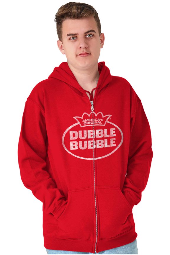 Vintage Dubble Bubble Original Logo Zip Up Hoodie Men's Women's Brisco Brands M