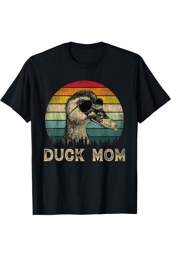 Vintage Duck Mom Duck Lovers Mommy Mother'S Day T-Shirt