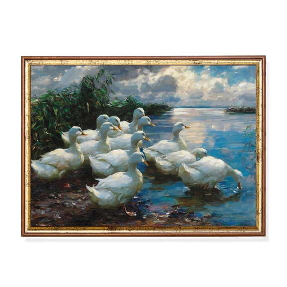 Vintage Duck Poster Cottagecore Wall Art UNFRAMED Poster, Wall Art for Decor, Present, 24x36