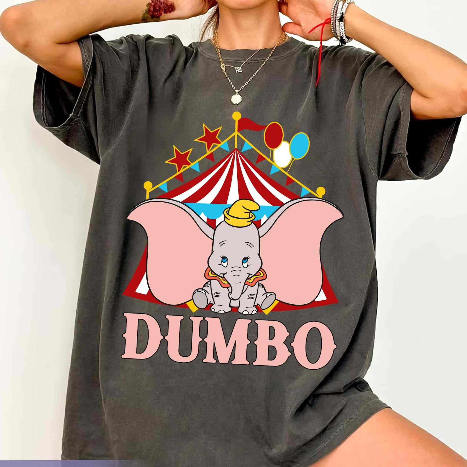 Vintage Dumbo Circus Comfort Colors T-Shirt, Elephant Disney Shirt