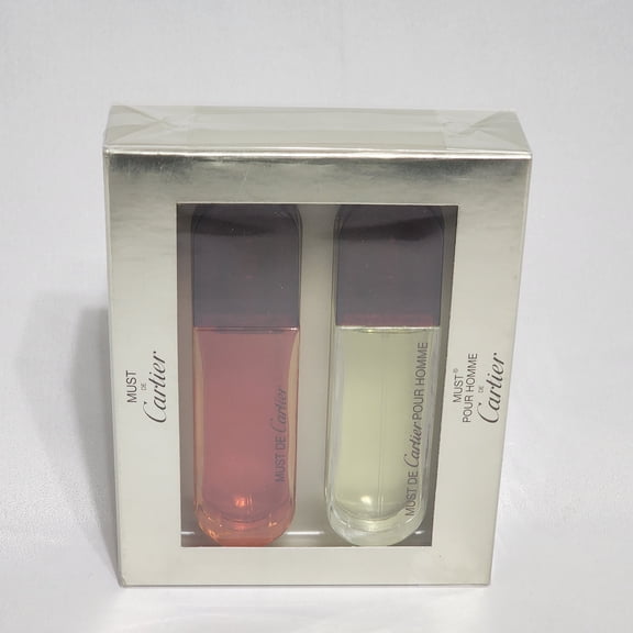 Vintage Duo Cartier Men's Travel Set, Must de Cartier + Must Pour Homme de Cartier