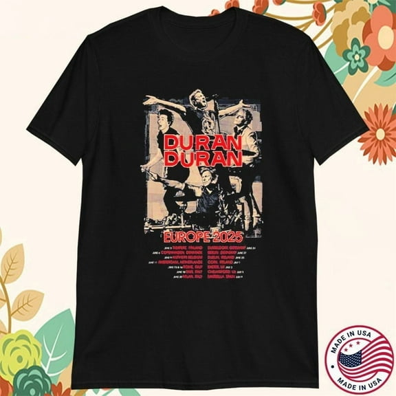 Vintage Duran Duran Europe Summer Tour T-shirt Short All Size S to 5XL 2F912