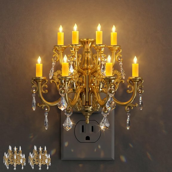Vintage Dusk to Dawn Dimmable Plug-in Night Light with Light Sensor for Indoor Spaces