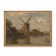 thumbnail image 1 of Vintage Dutch Windmill 19Th Century Landscape Art Home Decor, 16x24 UNFRAMED, 1 of 3