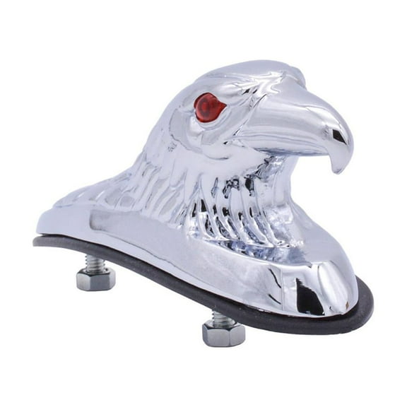 Vintage Eagle Head Decor Statue for Motorcycle Fenders, ATV Dirt Bikes & Car Hood, Universal Fitment