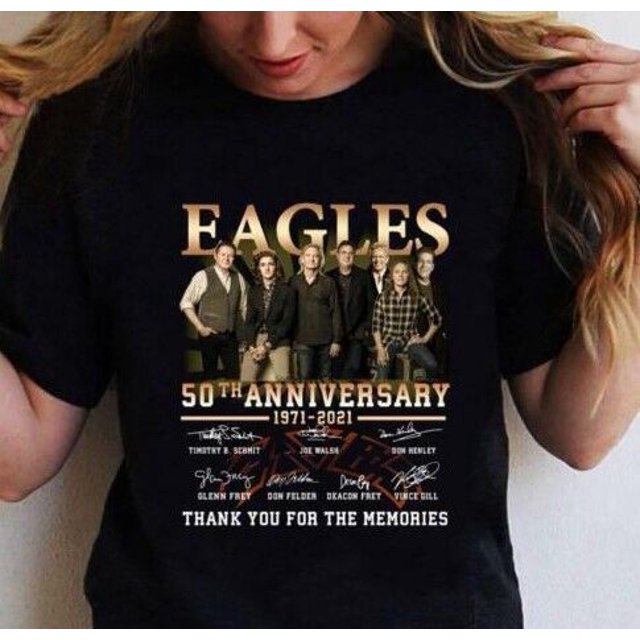 Vintage Eagles 50th Anniversary Band TShirt for Men