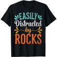 thumbnail image 1 of Vintage Easily Distracted By Rocks Geology Geologist T-Shirt, 1 of 5