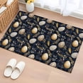 thumbnail image 1 of Vintage Easter Eggs 2'x3' Washable Rug, Spring Botanical Leaves Black Non-Slip Soft Doormat Area Rugs for Entrance Bathroom Bedsides, StainResistant Carpet for Kitchen Bedroom, Entryway Floor Mat, 1 of 9