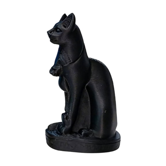 Vintage Egyptian Bastet Statue, Resin Decorative Figurine for Home Office Desk, Ancient Egyptian Bastet Collectible Sculpture, Spiritual Cultural Symbolism