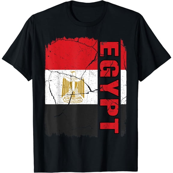 Vintage Egyptian Flag Egypt Pride Roots Heritage Gift T-Shirt mens t shirt，black，women，funny，misfits，men，journey，t-shirt