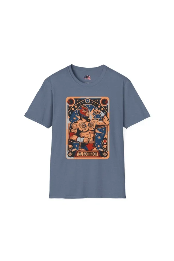 Vintage El Luchador Cinco De Mayo Humour Unisex T-Shirt By Valiant Americanhot Trending Birthday Gifts