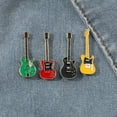 thumbnail image 1 of Vintage Electric Guitar Brooch Pin for Men Women, Retro Alloy Lapel Accessory, Fashion Music Instrument Decoration for Jacket Hat Backpack (1-Piece), 1 of 6