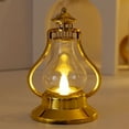 thumbnail image 1 of Vintage Electronic Candle Lamp With Flickering Flame Effect, Battery-Powered Mini Oil Lamp For Christmas Tabletop, Bedroom, Or Mantel Winter Night Ambience Lighting Decoration, 1 of 6