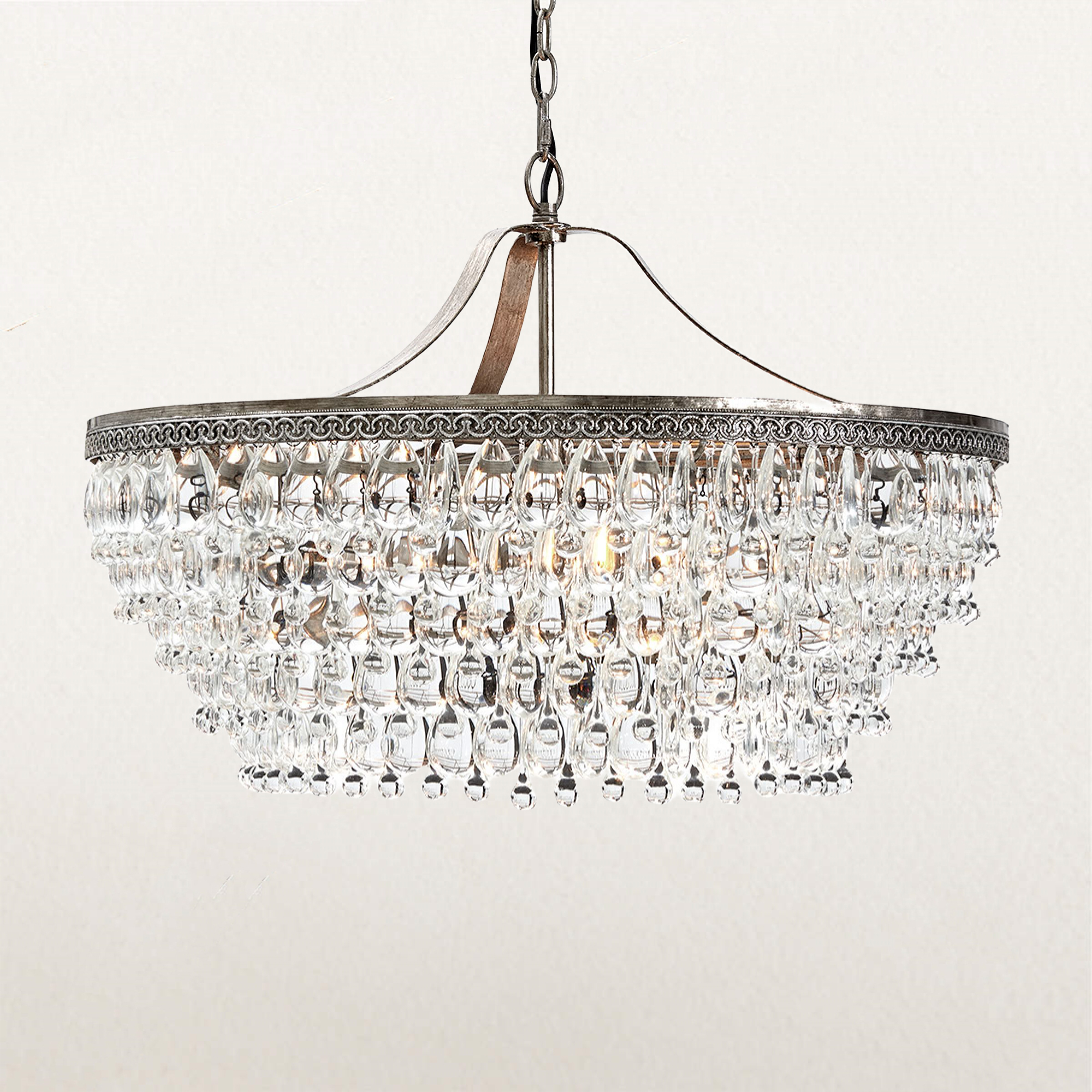 Vintage Elegance Crystal Round Chandelier , Dinning Room Chandelier