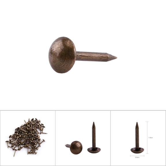 Vintage Elegant Upholster Nails Bronze Metal Tag Furniture Sofa Shoe Door Decorative Tack Stud for Home Decorative