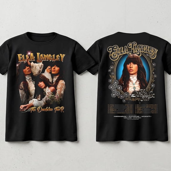 Vintage Ella Langley The Dandelion Tour T-Shirt - Country Music Concert Graphic Tee - Two-Sided Fan Merch