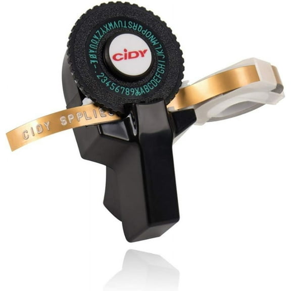 Portable Embosser for Home & Office, Ergonomically Designed Embossing Label Maker with 3D Textured Labels for Crafting, No Battery Bluetooth Required (1 Roll Included)