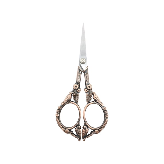 Vintage Embroidery Scissors, Small Sharp Craft Shears with Fine Point Blade, Sewing Thread Cutter Tool for Needlework, Embroidery, Quilting, Yarn and DIY Crafts(Style F)