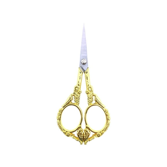 Vintage Embroidery Scissors, Small Sharp Detail Sewing Shears for Craft, Needlework, Yarn & Handicraft DIY, Precision Thread Snips for Artwork & Fabric Cutting