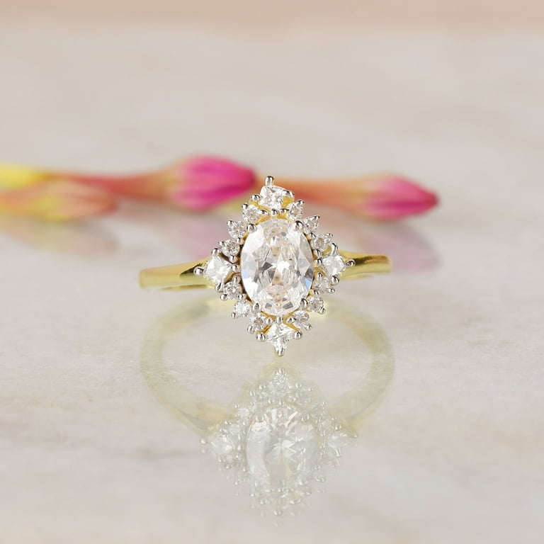 Vintage Engagement Ring Cubic Zirconia Engagement Ring, CZ Wedding