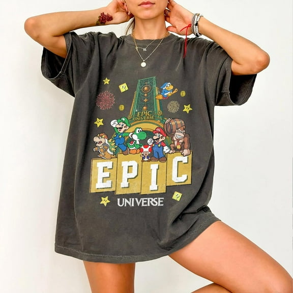 Vintage Epic Universe T-Shirt, Family Universe Park Trip 2027 Shirt, Orlando Park Epic Universe Tee