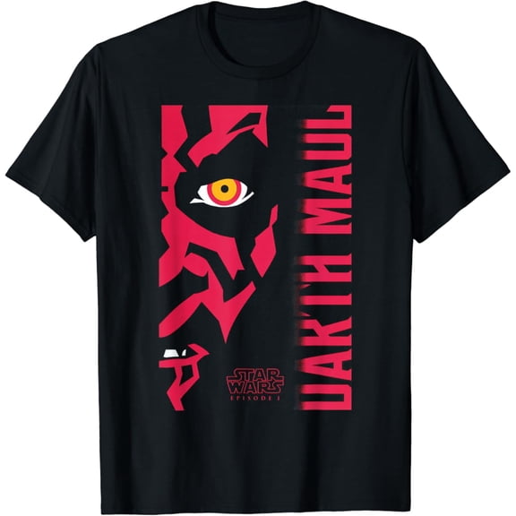 Vintage Episode I Darth Maul Split Face Big Chest Portrait T-Shirt S-5XL - Trending Birrthday Tee Gifts Vintage Tee -Birthday Gifts