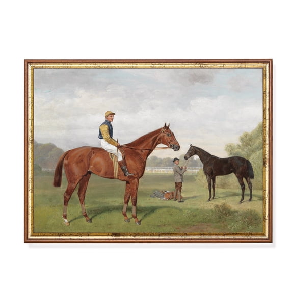 Vintage Equestrian Art Poster Antique Horse, Farmhouse Decor Home Decor, 24x36 UNFRAMED
