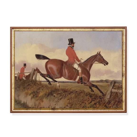 Vintage Equestrian Horse Rustic Farmhouse Wall Art Poster Home Decor, 24x36 UNFRAMED