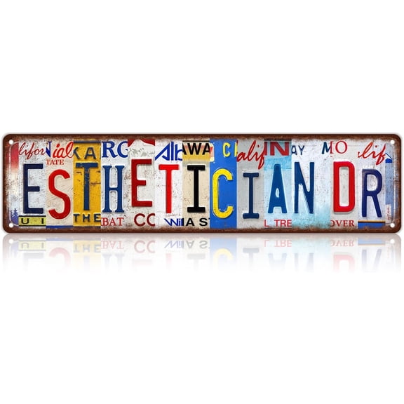 Vintage Esthetician Dr Wall Decor Street Signs Metal Tin Signs 16 x 4 Inches