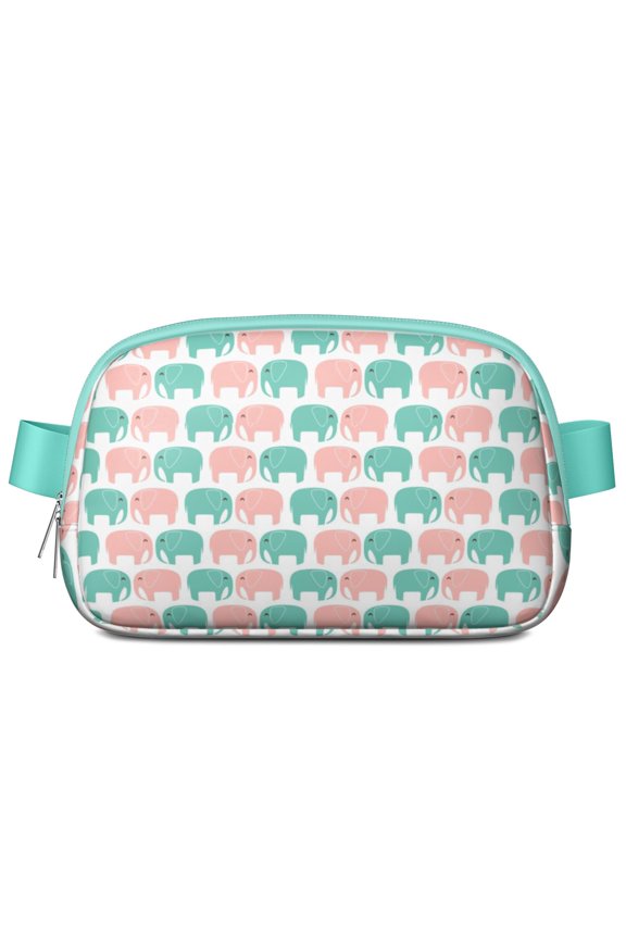Vintage Ethnic Fanny Pack for Women – Elephant Print Belt Bag, Water-Resistant Chest Bag with Multiple Pockets, Adjustable Strap, and Stylish Boho Look