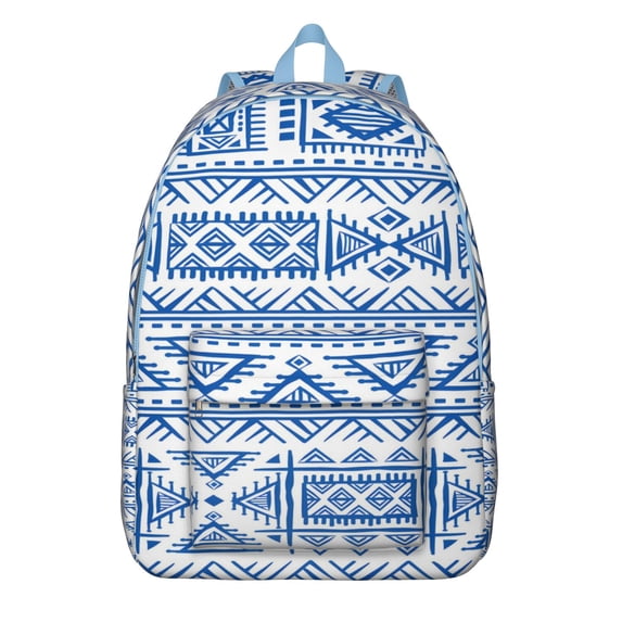 Vintage Ethnic Pattern School Backpack – Artistic and Durable Canvas Bag for Women, Great for Travel, Campus, or Work