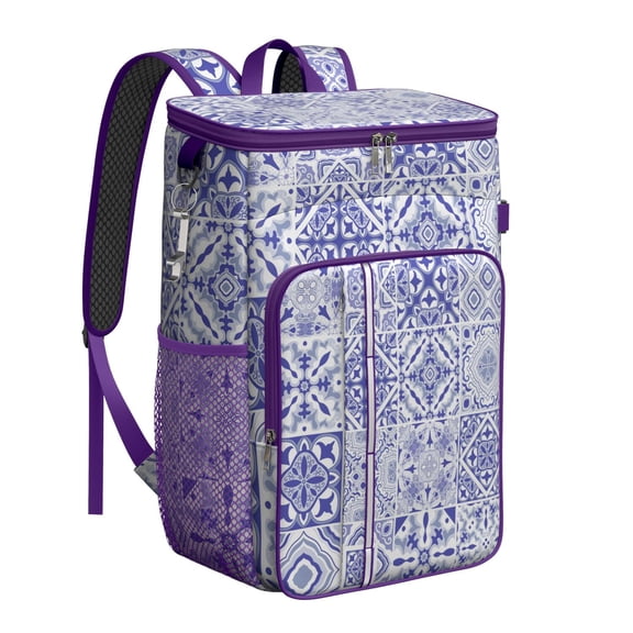 Vintage Ethnic Retro Tribal Cooler Backpack - 20L Insulated Leakproof Bag, Rustic Artistic