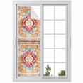 thumbnail image 1 of Vintage Ethnic Window Privacy Film, Boho Tribes Modern Orange Middle Century Static Cling UV Sun Blocking Heat Control Window Tint, Non-Adhesive One Way Windows Privacy Cover 17.7''x78.7'', 1 of 7