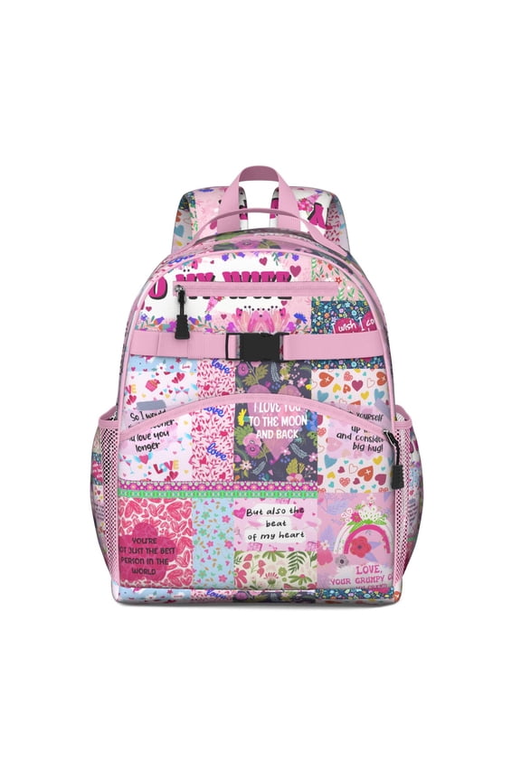 Vintage European-Inspired Toddler Backpack Faded Rustic School Book Bag, Lightweight, Perfect for Antique Style Gift Giving